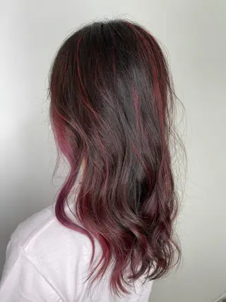 ロング カラー 杉田 一浩のヘアスタイル