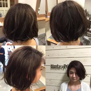 ショート カラー 透明感/ 美髪矯正/田中恭のヘアスタイル