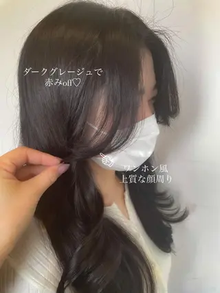 ロング カラー ヘアアレンジ topstylist 芳賀みなみのヘアスタイル