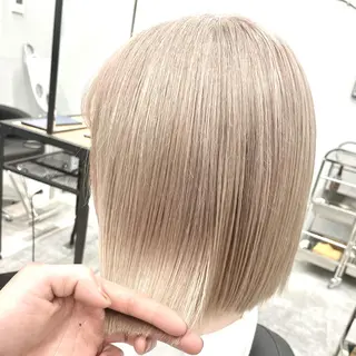 セミロング カラー MiL所属・✨ハイトーン✨ 濱田知孝のヘアスタイル