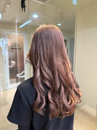 セミロング カラー 吉川 慶斗のヘアスタイル