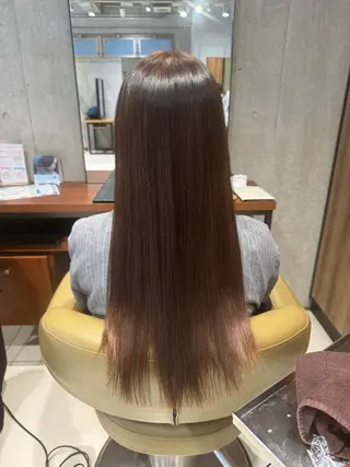 カラー 艶カラー 梨菜💜のヘアスタイル