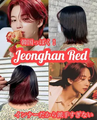 ミディアム カラー LIBERTE所属・韓国ヘア🌈加藤 瑠華のヘアスタイル