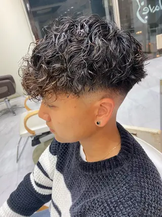 パーマ メンズ 🌴パーマオタク🌴 長谷川　諒佑🌈のヘアスタイル