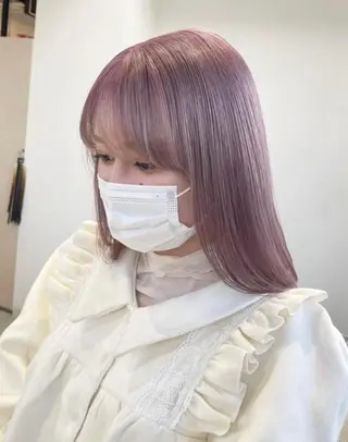 ミディアム まるおか あやかのヘアスタイル