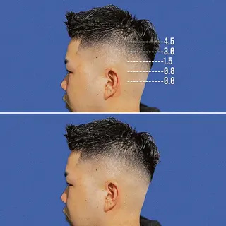 ミディアム パーマ メンズ &CREW スタッフのヘアスタイル