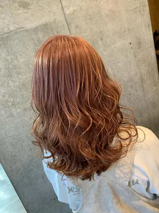 セミロング カラー 天野 開のヘアスタイル