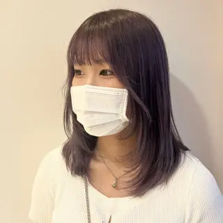 セミロング カラー 💙ルル💙 ハイトーン/レイヤーのヘアスタイル