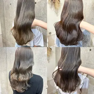 ロング カラー 柴田 すず花のヘアスタイル