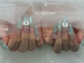 ネイル momo 長さだしのネイルデザイン