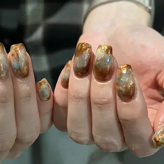 ネイル Hata nail /個性派ニュアンスのネイルデザイン