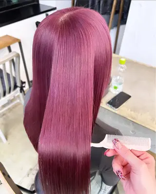 ロング カラー ヘアアレンジ 🎀暖色カラー🎀 ♡yurika♡のヘアスタイル