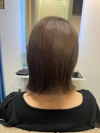 ミディアム カラー ママ美容師 🌿まなべさとみ🌿のヘアスタイル