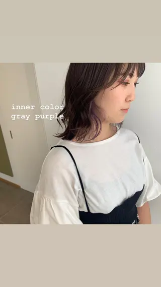 ミディアム カラー SALOWIN所属・マンツーマン美容師 立川　♡MIHO♡のヘアスタイル