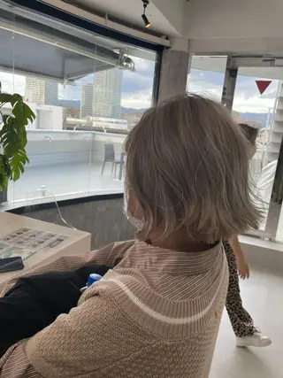 ミディアム カラー ALLEN hair 京橋店のヘアスタイル