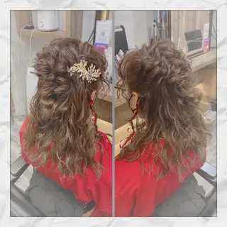 ロング ヘアアレンジ ヘアセット/着付け 𓇼 松本 夏美𓇼のヘアスタイル