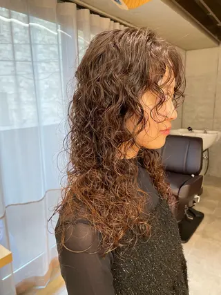 ロング パーマ 🎀レイヤー/パーマ カラー/ai🎀のヘアスタイル