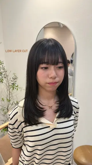 セミロング Ｆ.まひろ🎀 暖色カラー／ベージュのヘアスタイル