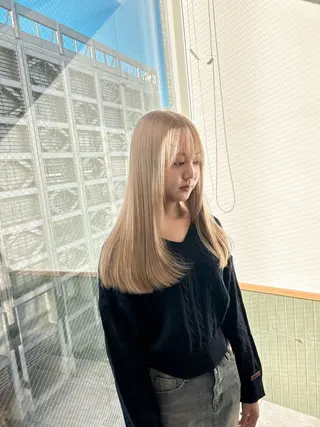 ロング カラー ヘアアレンジ 【代表】 たき〜のヘアスタイル