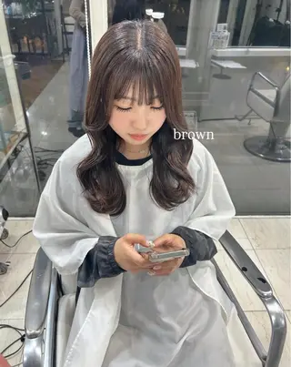 ロング カラー ありむらもえ/ 透明感カラーのヘアスタイル