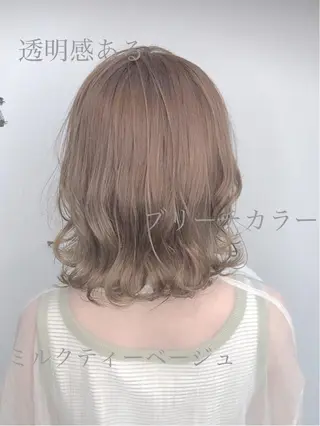 ミディアム エクステ・髪質改善・ ブリーチ・吉田大介のヘアスタイル