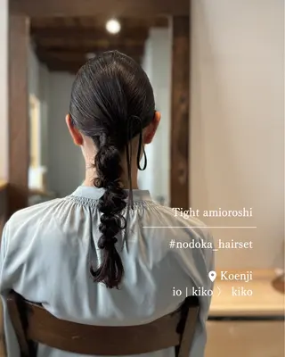 セミロング ヘアアレンジ お呼ばれセット🕊️ 高円寺/太田和のヘアスタイル