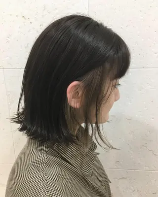 ミディアム カラー 斉藤 貴也のヘアスタイル