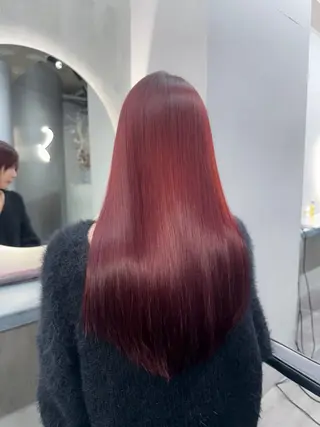 ロング ブリーチしない 暖色colorのヘアスタイル