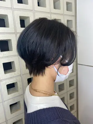 ショート カラー 透明感カラー💜艶髪 sayakaのヘアスタイル