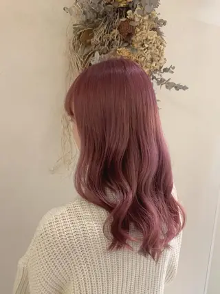 ロング カラー Blue 髪質改善 💎松藤 莉奈のヘアスタイル