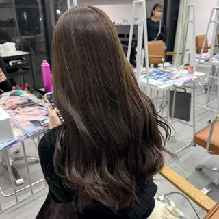 ロング カラー ヘアアレンジ ブリーチなしカラー /ベージュ/安形翔のヘアスタイル