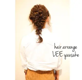 セミロング ヘアアレンジ _WHITE高槻所属・_WHITE高槻店 yusukeのヘアスタイル