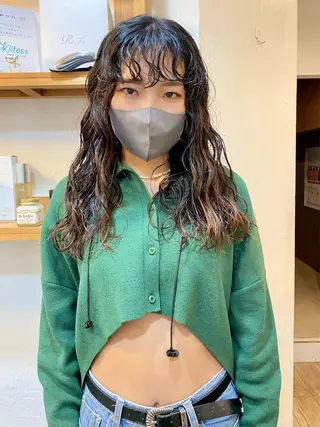 ロング パーマ Van family所属・ショート& パーマ　坂本のヘアスタイル