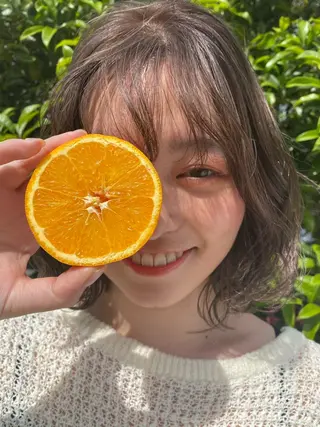 ミディアム カラー ヒラノホナミ 🫧髪質改善🫧のヘアスタイル