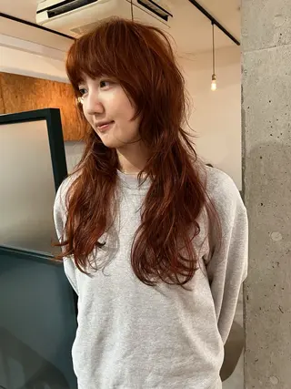 カラー 暖色/パーマ 🌼クニトウメイのヘアスタイル