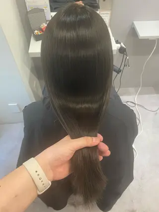 ロング 韓国風cut/ 縮毛矯正/正岡幹康のヘアスタイル