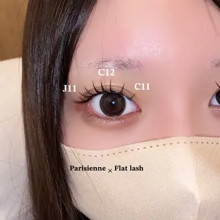 マツエク・マツパ 肌に馴染むハイトーン /ミルクティーカラーのヘアスタイル