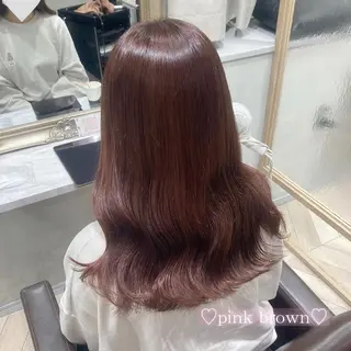 セミロング カラー 菅村 緋莉🎀ガーリーヘアのヘアスタイル