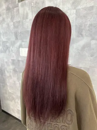 ロング 髪質改善カラー🎀 アイブロウ✨麗華のヘアスタイル