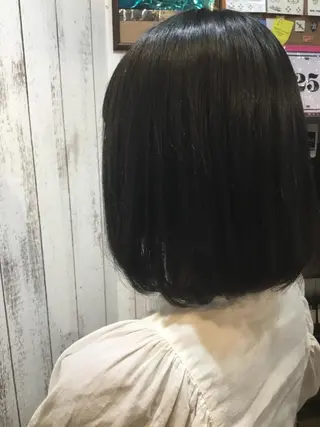 ミディアム カラー パーマ embrace エンブレイスのヘアスタイル