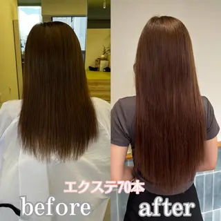 ロング MOE🐈‍⬛🎀 エクステ/ワンホンのヘアスタイル