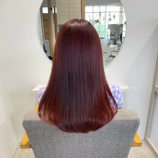 ロング カラー チグサ ミウのヘアスタイル