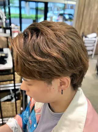 ショート カラー 似合わせメイク💄 粉川愛香のヘアスタイル