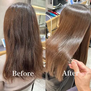 セミロング SALOWIN神戸三宮店所属・西口 源一のヘアスタイル