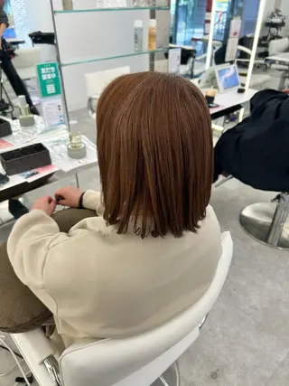 ミディアム はるか/ブリーチカラ ー/ヘアアレンジ🤍のヘアスタイル