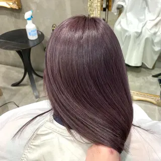ミディアム カラー 🦋透明感カラー /ケアブリーチ🦋のヘアスタイル