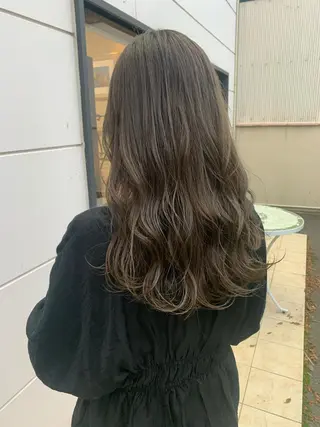 ロング カラー ヘアアレンジ 齋藤 志穂のヘアスタイル