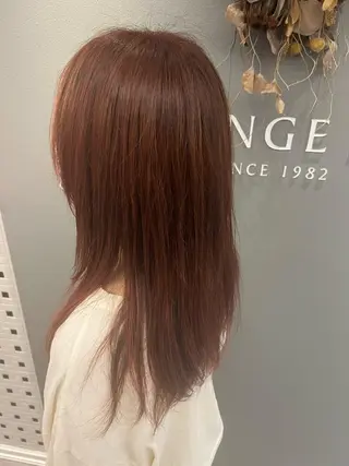 セミロング カラー 巻ける美髪矯正/ 韓国ヘア/yutaのヘアスタイル