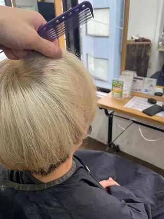 ショート カラー ヒカ/外国人風 デザインカラーのヘアスタイル