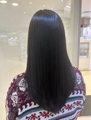 セミロング パーマ 艶質改善/縮毛矯正 ササキナツミのヘアスタイル